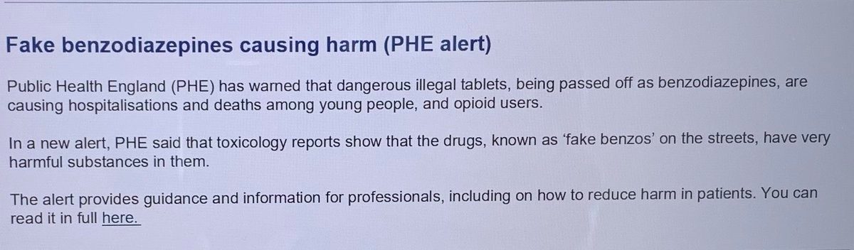 Deadly Fake Benzodiazepines