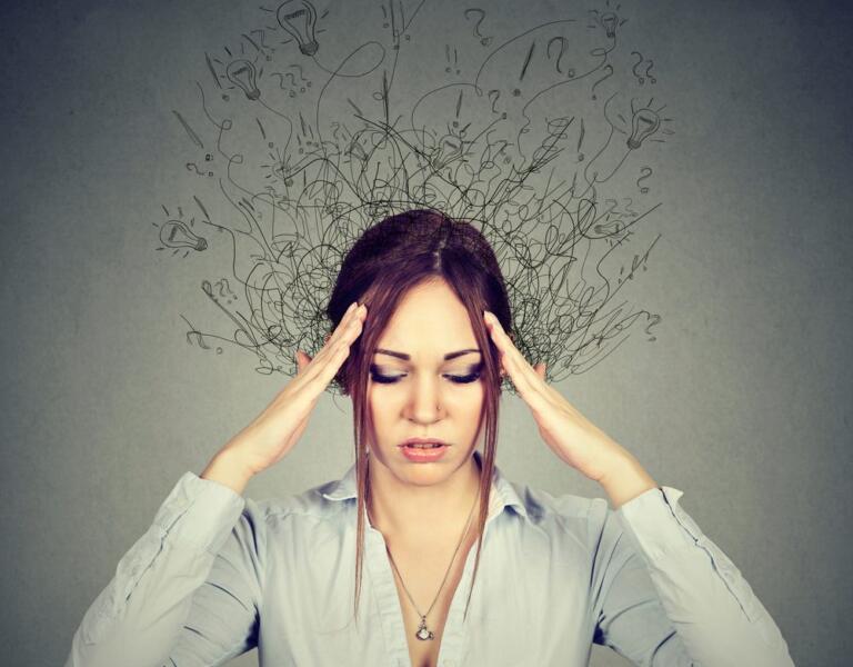 Woman coping with stress and craving in alcohol recovery journey