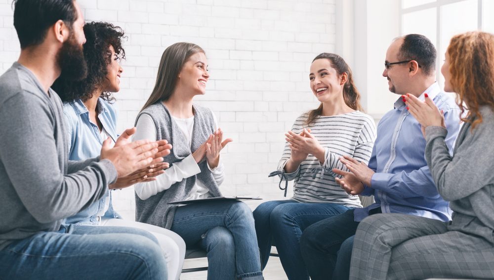 Group therapy session at alcohol rehab Halstead helping recovery