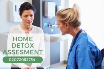 Two women in medical consultation discussing alcohol withdrawal medication.