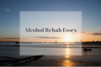 Scenic Essex sunset, alcohol rehab focus, support for quitting