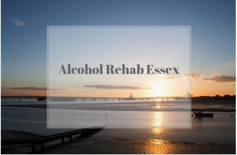 Scenic Essex sunset, alcohol rehab focus, support for quitting