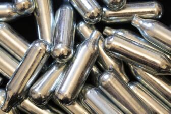 Nitrous oxide abuse and recovery support with metal canisters