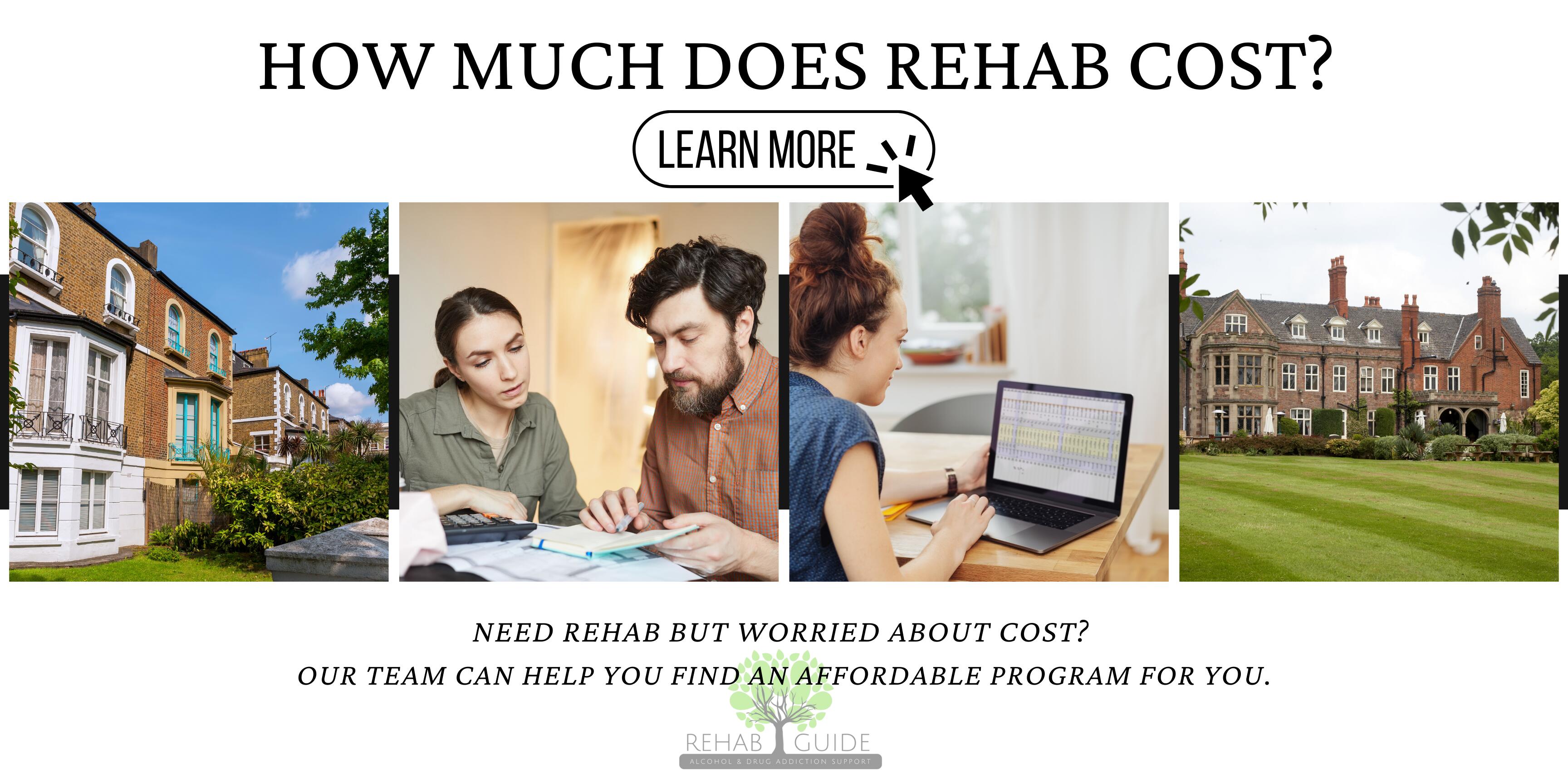 photo array of different prices rehabs couple calculating rehab costs with help from rehab guide consultant