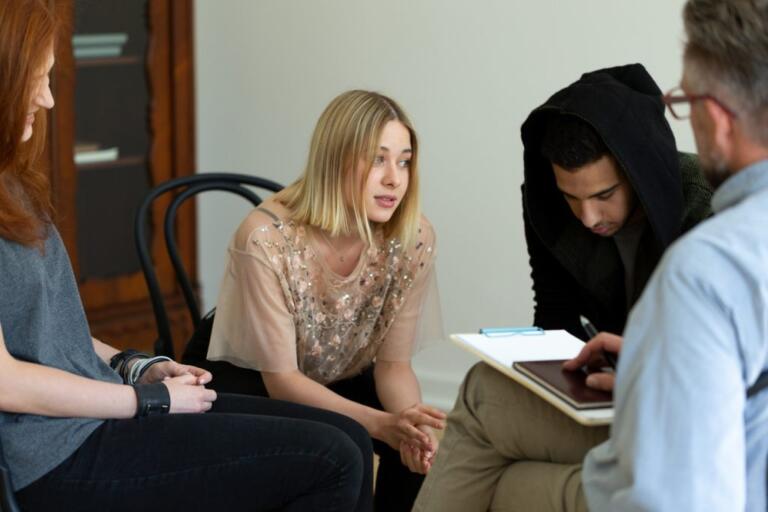 Support group session for alcohol rehab in Middlesbrough, focused on recovery