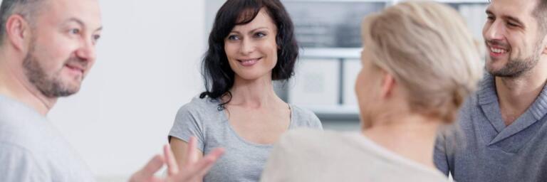 Support group session at rehab Southport for alcohol recovery