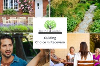 Rehab centres indoors and outside with counselling and secluded gardens