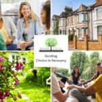 photo array of people inside and outside of rehab centres